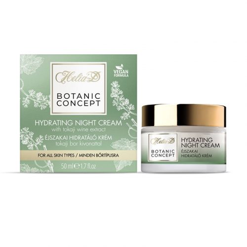 Helia-D Botanic Concept Éjszakai Hidratáló Krém Tokaji Bor Kivonattal 50 ml